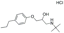 1-(TERT-BUTYLAMINO)-3-(4-PROPYLPHENOXY)PROPAN-2-OL HYDROCHLORIDE Struktur