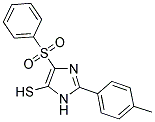 2-(4-METHYLPHENYL)-4-(PHENYLSULFONYL)-1H-IMIDAZOLE-5-THIOL Struktur