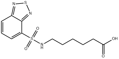 6-(BENZO[1,2,5]THIADIAZOLE-4-SULFONYLAMINO)-HEXANOIC ACID Struktur