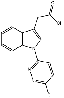 2-[1-(6-CHLORO-3-PYRIDAZINYL)-1H-INDOL-3-YL]ACETIC ACID Struktur