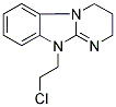 10-(2-CHLOROETHYL)-2,3,4,10-TETRAHYDROPYRIMIDO[1,2-A]BENZIMIDAZOLE Struktur