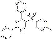 5-[(4-METHYLPHENYL)SULPHONYL]-2-(PYRIDIN-2-YL)-4-(PYRIDIN-3-YL)PYRIMIDINE Struktur