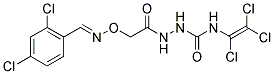 N1-(1,2,2-TRICHLOROVINYL)-2-(2-([(2,4-DICHLOROBENZYLIDENE)AMINO]OXY)ACETYL)HYDRAZINE-1-CARBOXAMIDE Struktur