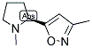 3-METHYL-5-[(2S)-1-METHYL-2-PYRROLIDINYL]ISOXAZOLE HYDROCHLORIDE Struktur