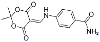 4-(((4,4-DIMETHYL-2,6-DIOXO-3,5-DIOXANYLIDENE)METHYL)AMINO)BENZAMIDE Struktur