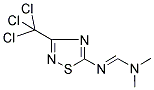 N,N-DIMETHYL-N'-[3-(TRICHLOROMETHYL)-1,2,4-THIADIAZOL-5-YL]IMINOFORMAMIDE Struktur