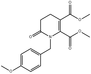 DIMETHYL 1-(4-METHOXYBENZYL)-6-OXO-1,4,5,6-TETRAHYDRO-2,3-PYRIDINEDICARBOXYLATE Struktur