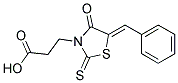 3-[(5Z)-5-BENZYLIDENE-4-OXO-2-THIOXO-1,3-THIAZOLIDIN-3-YL]PROPANOIC ACID Struktur