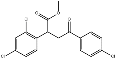 METHYL 4-(4-CHLOROPHENYL)-2-(2,4-DICHLOROPHENYL)-4-OXOBUTANOATE Struktur