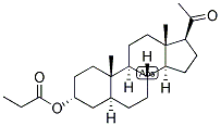 5-ALPHA-PREGNAN-3-ALPHA-OL-20-ONE PROPIONATE Struktur