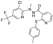 N-((3-CHLORO-5-(TRIFLUOROMETHYL)(2-PYRIDYL))METHYLAMINO)(2-(4-METHYLPHENYLTHIO)(3-PYRIDYL))FORMAMIDE Structure