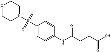 N-[4-(MORPHOLINE-4-SULFONYL)-PHENYL]-SUCCINAMIC ACID Struktur