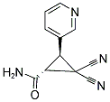 2,2-DICYANO-3-(3-PYRIDYL)CYCLOPROPANECARBOXAMIDE Struktur