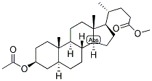 5-ALPHA-CHOLANIC ACID-3-BETA-OL ACETATE METHYL ESTER Struktur