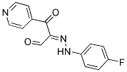 2-[2-(4-FLUOROPHENYL)HYDRAZONO]-3-OXO-3-(4-PYRIDINYL)PROPANAL Struktur