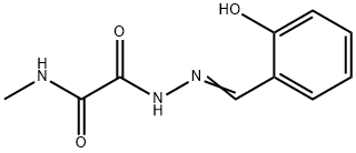 2-[2-(2-HYDROXYBENZYLIDENE)HYDRAZINO]-N-METHYL-2-OXOACETAMIDE Struktur