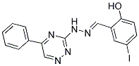 2-HYDROXY-5-IODOBENZALDEHYDE (5-PHENYL-1,2,4-TRIAZIN-3-YL)HYDRAZONE Struktur