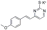 POTASSIUM 4-(4-METHOXYSTYRYL)-2-PYRIMIDINETHIOLATE Struktur