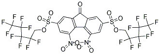 DI(2,2,3,3,4,4,5,5,5-NONAFLUOROPENTYL) 4,5-DINITRO-9-OXO-9H-2,7-FLUORENEDISULFONATE Struktur