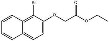 ETHYL 2-(1-BROMO-2-NAPHTHYLOXY)ACETATE Struktur