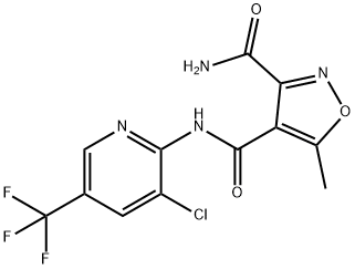 N4-[3-CHLORO-5-(TRIFLUOROMETHYL)-2-PYRIDINYL]-5-METHYL-3,4-ISOXAZOLEDICARBOXAMIDE Struktur