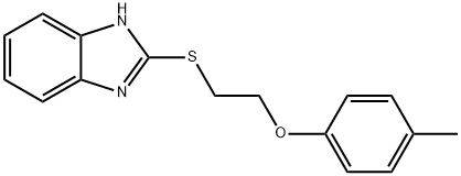 2-([2-(4-METHYLPHENOXY)ETHYL]THIO)-1H-BENZIMIDAZOLE Struktur