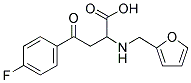 4-(4-FLUOROPHENYL)-2-[(2-FURYLMETHYL)AMINO]-4-OXOBUTANOIC ACID Struktur