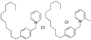 N-(P-LAURYLBENZYL)-PYRIDINIUM CHLORIDE + N-(P-LAURYLBENZYL)-PICOLINIUM CHLORIDE Struktur