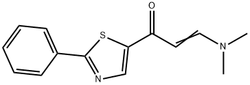 3-(DIMETHYLAMINO)-1-(2-PHENYL-1,3-THIAZOL-5-YL)-2-PROPEN-1-ONE Struktur