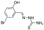 2-[(5-BROMO-2-HYDROXYPHENYL)METHYLENE]HYDRAZINE-1-CARBOTHIOAMIDE Struktur