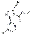 ETHYL 1-(3-CHLOROPHENYL)-4-CYANO-1H-PYRAZOLE-5-CARBOXYLATE Struktur