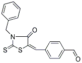 4-[(3-BENZYL-4-OXO-2-THIOXO-1,3-THIAZOLIDIN-5-YLIDENE)METHYL]BENZALDEHYDE Struktur