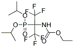 DIISOPROPYL [1-[(ETHOXYCARBONYL)AMINO]-2,2,2-TRIFLUORO-1-(TRIFLUOROMETHYL)ETHYL]PHOSPHONATE Struktur