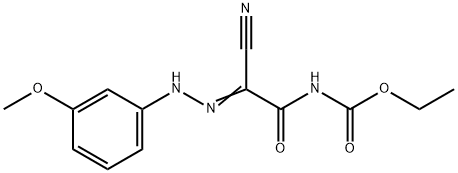 ETHYL N-(2-CYANO-2-[2-(3-METHOXYPHENYL)HYDRAZONO]ACETYL)CARBAMATE Struktur