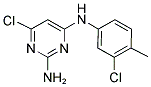 6-CHLORO-N4-(3-CHLORO-4-METHYLPHENYL)-2,4-PYRIMIDINEDIAMINE Struktur