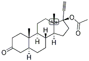 5-ALPHA-ANDROSTAN-17-ALPHA-ETHYNYL-17-BETA-OL-3-ONE ACETATE Struktur