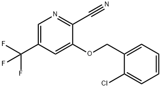 3-[(2-CHLOROBENZYL)OXY]-5-(TRIFLUOROMETHYL)-2-PYRIDINECARBONITRILE Struktur