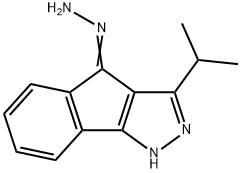 3-(ISOPROPYL)INDENO[2,3-D]PYRAZOL-4-HYDRAZONE Struktur