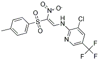 2-((3-CHLORO-5-(TRIFLUOROMETHYL)(2-PYRIDYL))AMINO)-1-((4-METHYLPHENYL)SULFONYL)-1-NITROETHENE Struktur