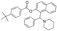 1-[PHENYL(PIPERIDINO)METHYL]-2-NAPHTHYL 4-(TERT-BUTYL)BENZENECARBOXYLATE Struktur