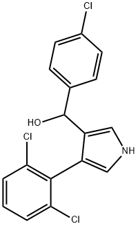 (4-CHLOROPHENYL)[4-(2,6-DICHLOROPHENYL)-1H-PYRROL-3-YL]METHANOL Struktur