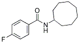 N-CYCLOOCTYL-4-FLUOROBENZENECARBOXAMIDE Struktur