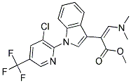 METHYL 2-(1-[3-CHLORO-5-(TRIFLUOROMETHYL)-2-PYRIDINYL]-1H-INDOL-3-YL)-3-(DIMETHYLAMINO)ACRYLATE Struktur