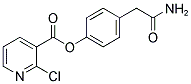 4-(2-AMINO-2-OXOETHYL)PHENYL 2-CHLORONICOTINATE Struktur