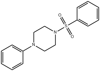 4-PHENYL-1-(PHENYLSULFONYL)PIPERAZINE Struktur