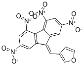 3-[(2,4,5,7-TETRANITRO-9H-9-FLUORENYLIDEN)METHYL]FURAN Struktur