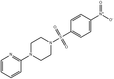 4-NITRO-1-((4-(2-PYRIDYL)PIPERAZINYL)SULFONYL)BENZENE Struktur