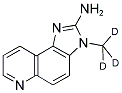 2-AMINO-3-(TRIDEUTEROMETHYL)-3H-IMIDAZO[4,5-F]-QUINOLINE Struktur