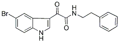 N1-PHENETHYL-2-(5-BROMO-1H-INDOL-3-YL)-2-OXOACETAMIDE Struktur