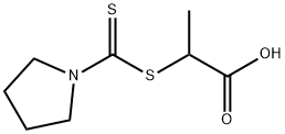 2-(PYRROLIDINE-1-CARBOTHIOYLSULFANYL)-PROPIONIC ACID Struktur